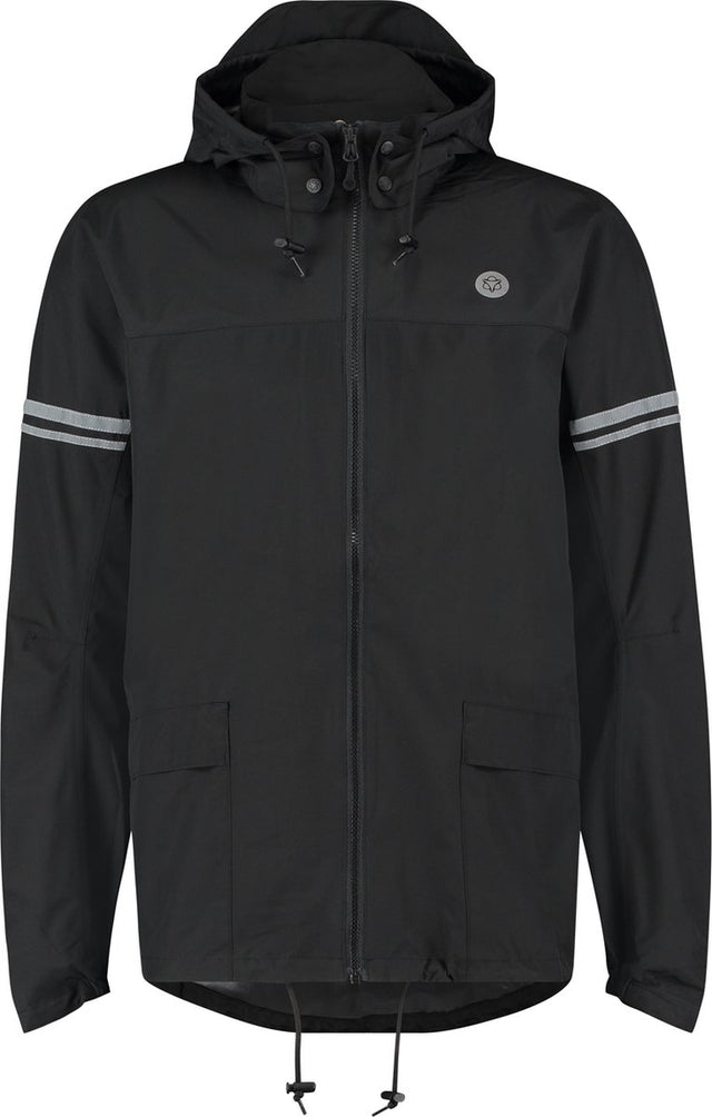 Agu original regenjas essential – 100% waterdicht – poray 5.000 – gerecycled materiaal – dames heren – zwart - s