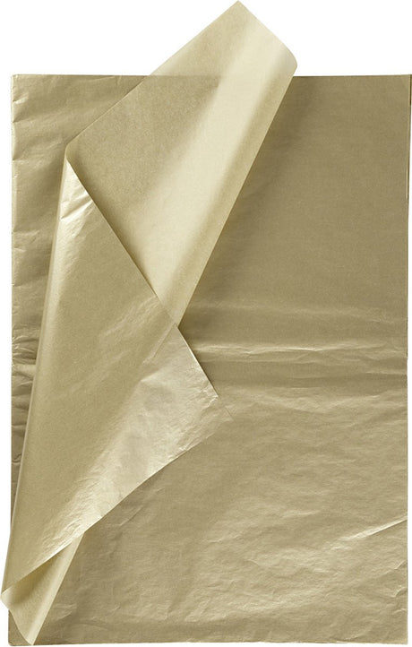 Creativ company tissuepapier goud 6 vellen 14 gr, 50x70cm