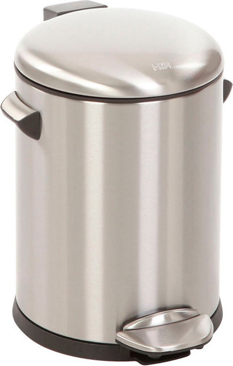 Eko - belle deluxe pedaalemmer 5 liter - stainless steel plastic - mat rvs - prullenbak