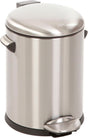 Eko - belle deluxe pedaalemmer 5 liter - stainless steel plastic - mat rvs - prullenbak