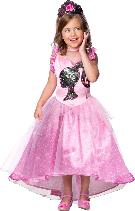 Barbie princess verkleedkleding - jurk 5-6 jaar.