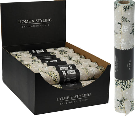 Home styling decostof 28x200cm kerstboom