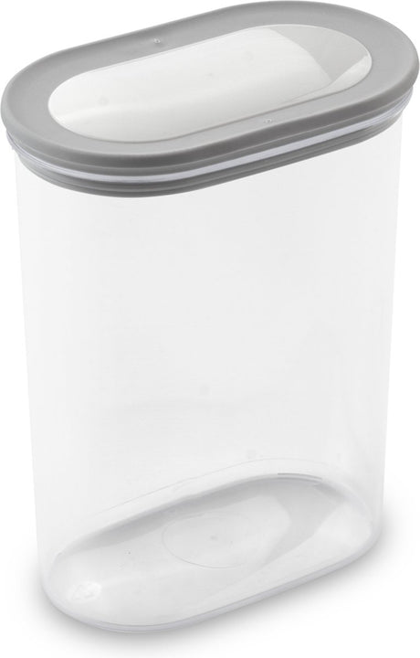 Curver dry grand chef – stapelbare voorraadbus met deksel – 1600 ml – transparant grijs