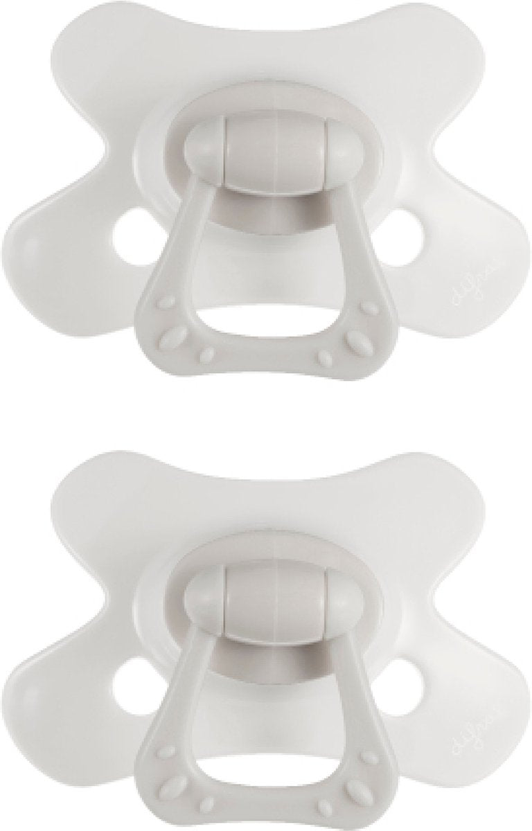 Difrax fopspeen dental - 18+ maanden - wit - 2 stuks