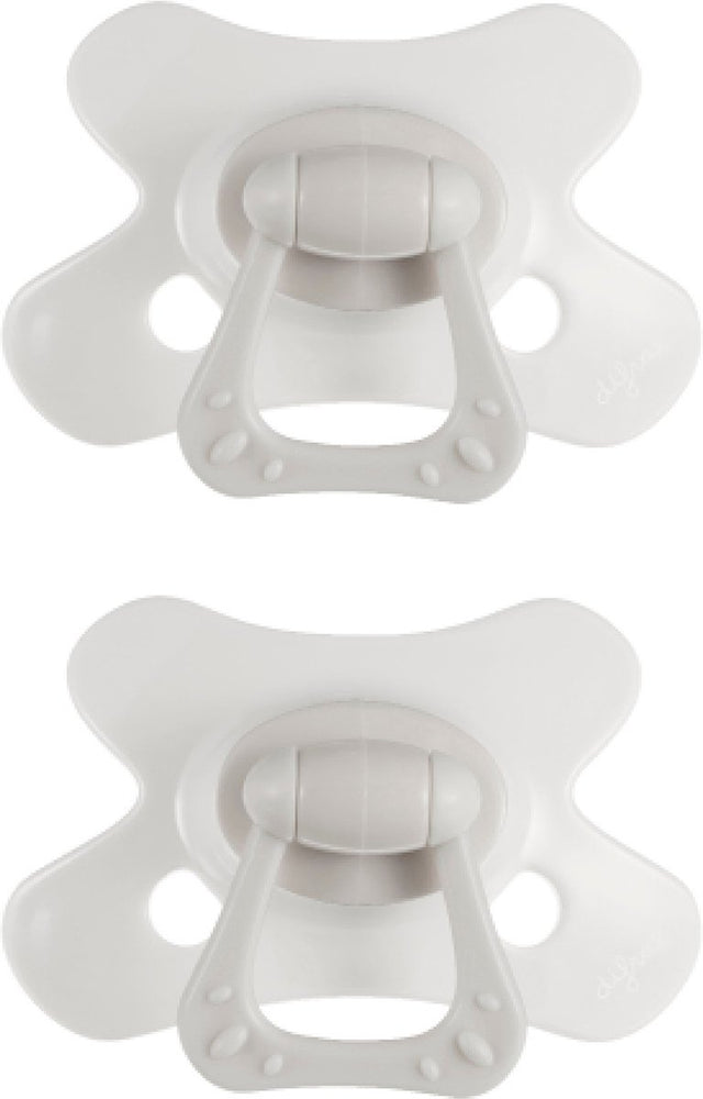 Difrax fopspeen dental - 18+ maanden - wit - 2 stuks