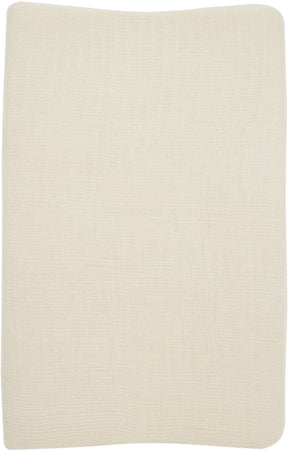 Meyco baby uni aankleedkussenhoes - pre-washed hydrofiel - soft sand - 50x70cm