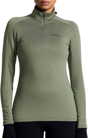 Craft gain midlayer longsleeve dames - leaf | maat: s