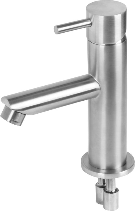 Differnz wastafelkraan recht â€“ mengkraan â€“ koud en warm â€“ toiletkraan â€“ mat chroom