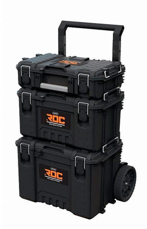 Keter roc pro gear 2.0 - gereedschapskist set - 3 stuks - moduleerbaar - weerbestendig