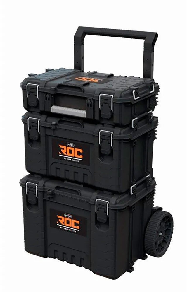 Keter roc pro gear 2.0 - gereedschapskist set - 3 stuks - moduleerbaar - weerbestendig
