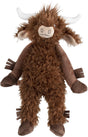 Happy horse hooglander koe cody knuffel 30cm - bruin - baby knuffel