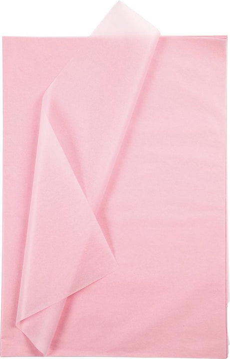 Creativ company tissuepapier - zijdepapier - crepepapier - vloeipapier - lichtroze - verpakken - decoreren - knutselen - 50x70 cm - 14 gram - 25 vellen