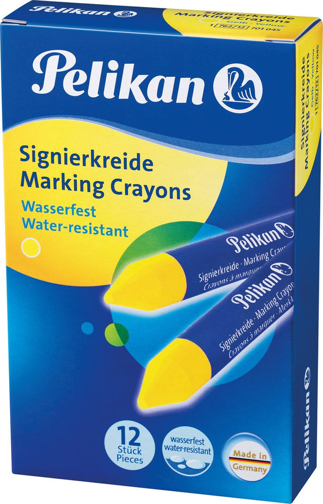 Pelikan merkkrijt 762 12 geel