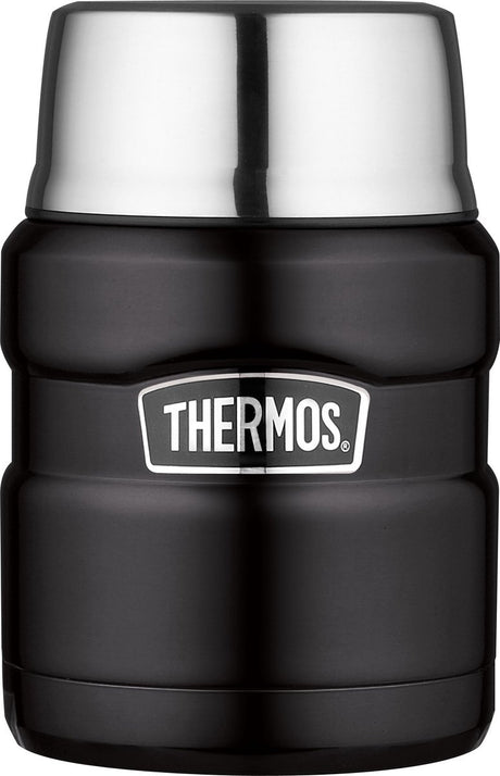 Thermos king voedseldrager - 47 cl - mat zwart