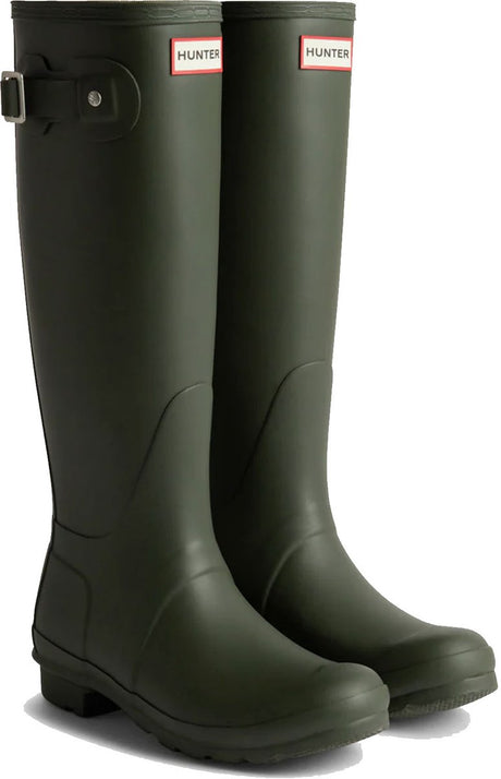 Hunter - regenlaarzen voor dames - original - hoog - olijfgroen - maat 38eu 38