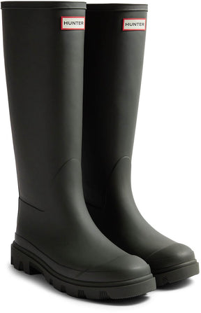 Hunter downpour tall boot unisex regenlaarzen - donkergroen