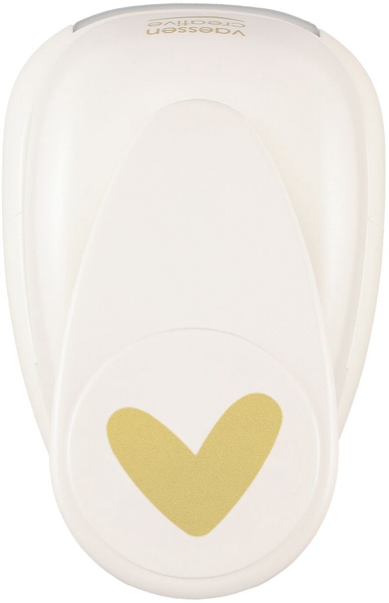 Vaessen creative pons - figuurpons - speels hart - 3,9 x 4,8 cm