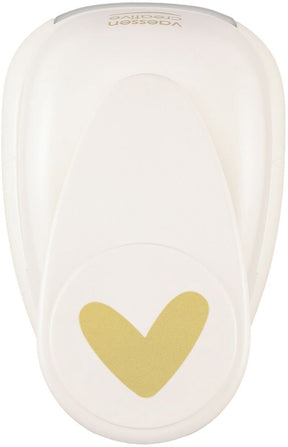 Vaessen creative pons - figuurpons - speels hart - 3,9 x 4,8 cm