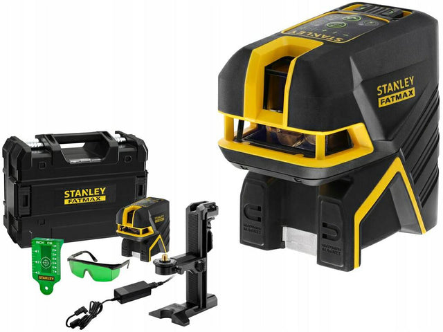 Stanley fatmax kruislaser +5 punt groen li-ion 30m