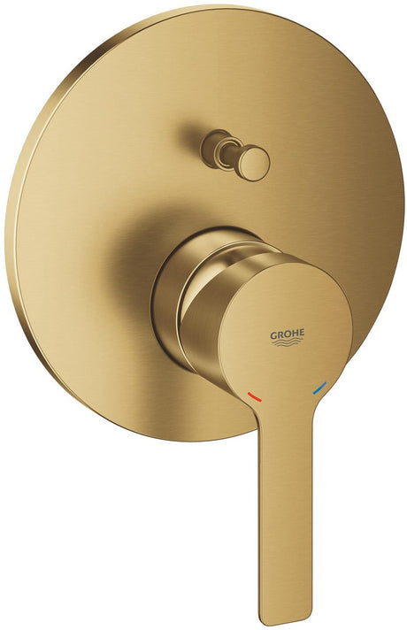 Grohe lineare badmengkraan afbouwset – inbouw – 2-weg omstelling – silkmove 46mm – geborsteld cool sunrise