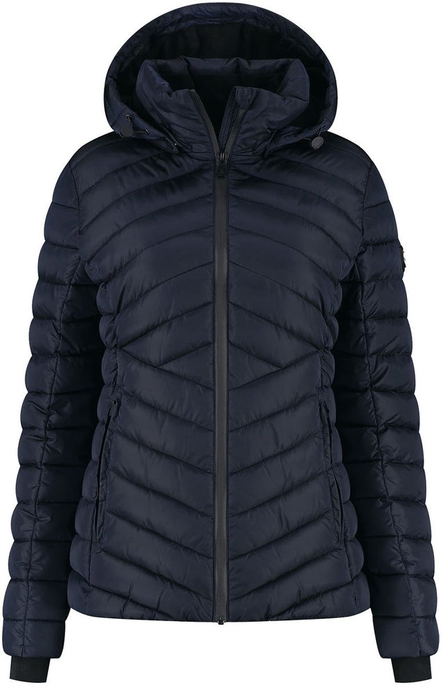 Kjelvik harmke dames outdoorjas - donker blauw
