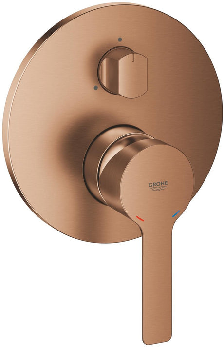 Grohe lineare 3-weg omstelling afbouwset – inbouw – silkmove 46mm – geborsteld warm sunset