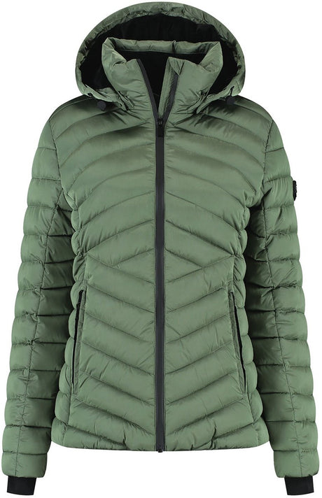 Kjelvik harmke dames outdoorjas - licht groen 50