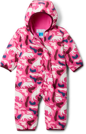 Columbia snuggly bunny™ ii bunting unisex skipak - pink ice uniflauge, satin pink 3-6 mnd