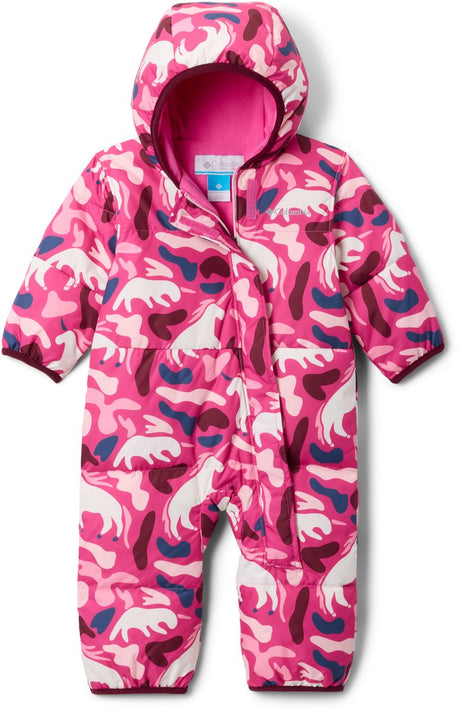 Columbia snuggly bunny™ ii bunting unisex skipak - pink ice uniflauge, satin pink 3-6 mnd