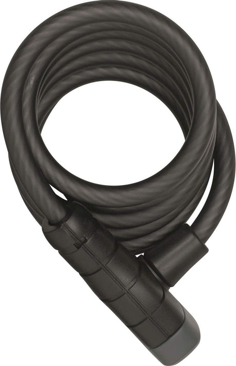Abus spiraalkabelslot primo 5510k 180 - fietsslot van 10 mm dikke, flexibele kabel - -security level 3 - 180 cm lang - zwart