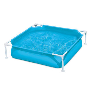 Summer waves zwembad small frame 122 x 122 x 30 cm blauw | 2 stuks