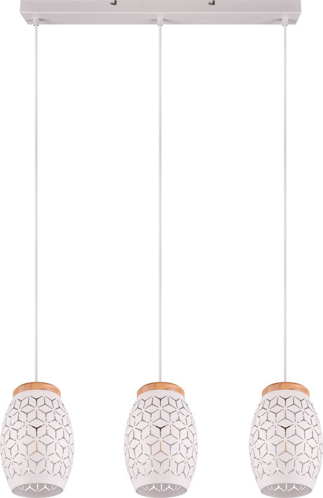 Rl live your light reality bidar - hanglamp - wit mat - excl. 3x e27 28w