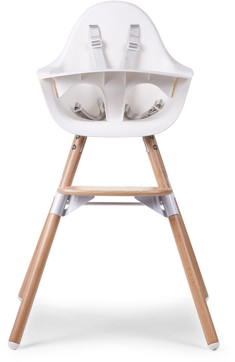 Childhome evolu kinderstoel - verstelbaar in hoogte - met 5-punts veiligheidsgordel - van 6m tot 6j - 56x56x92cm