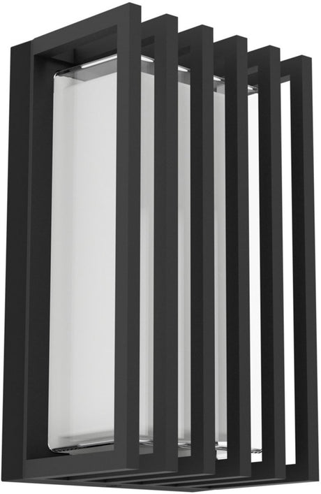 Eglo genovese wandlamp buiten - 24 cm - zwart helder - instelbaar wit licht (warm, neutraal en daglicht)