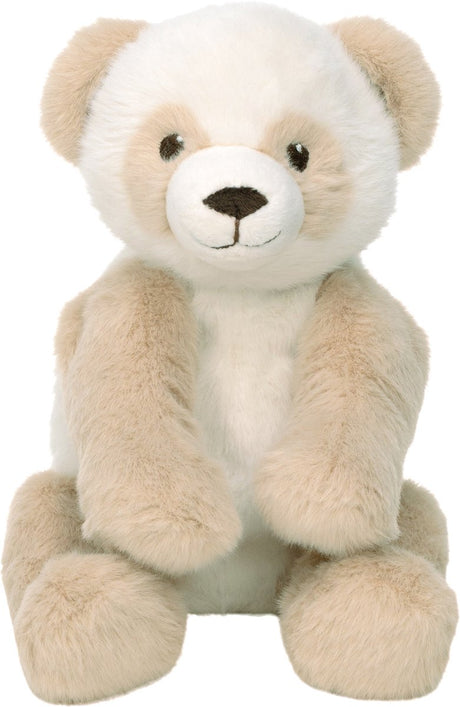 Happy horse panda pinto knuffel 28 cm - wit beige - baby knuffel