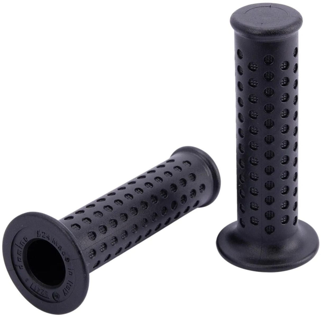 Domino rubber handvat piaggio style rubber grip 5243 sw 128mm closed
