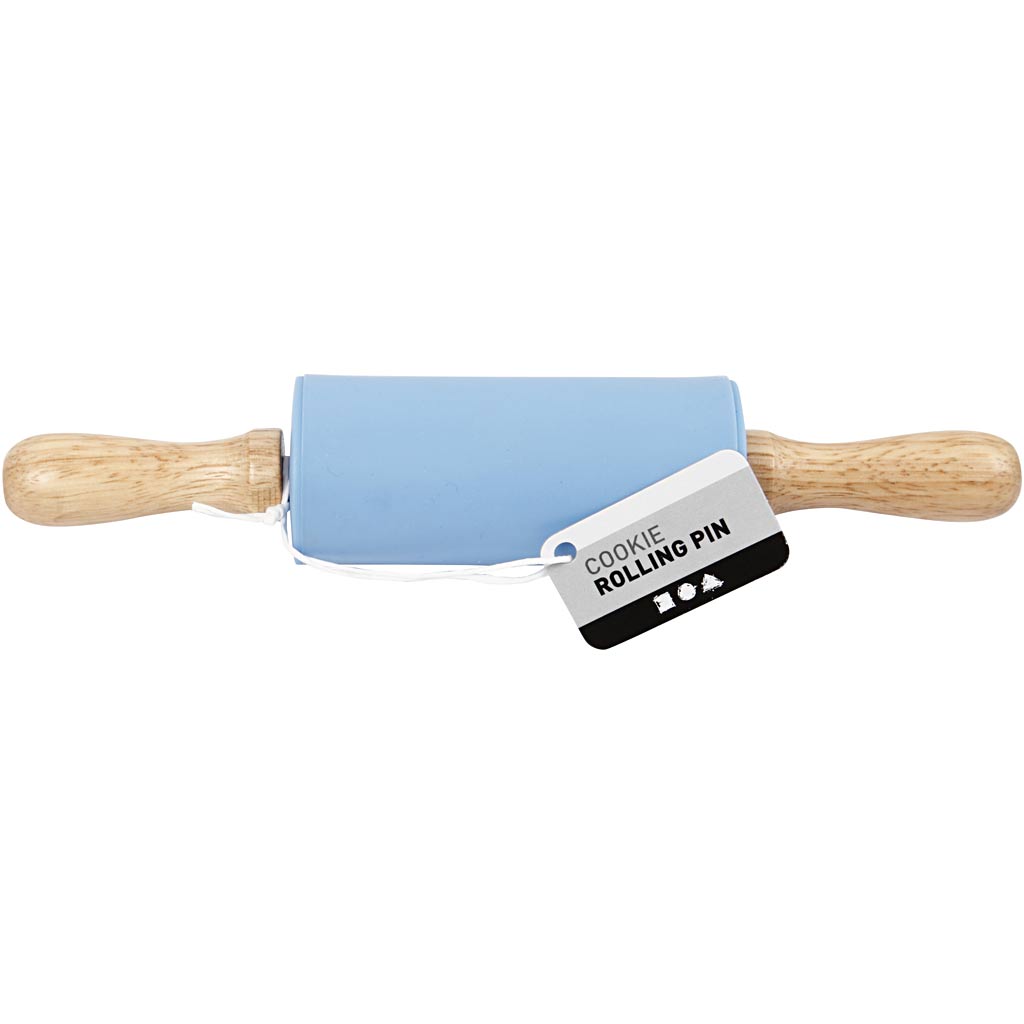 Creativ Company Deegroller L: 23 cm Ø 4,5 cm lichtblauw 1 stuk