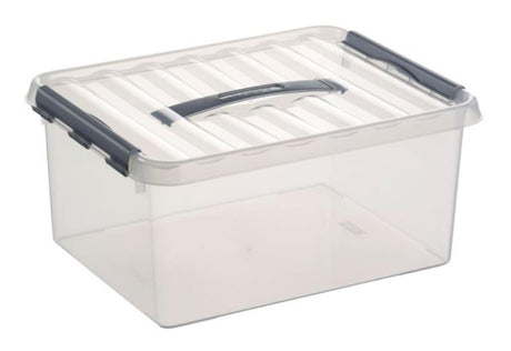 Sunware q-line opbergbox transparant15 liter 40x30x18cm
