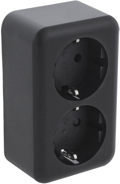 Q-link ql opb wandkds dubbel ra zwart