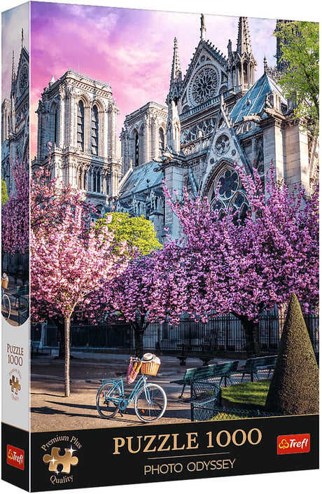 Trefl legpuzzel 1000 stukjes - notre-dame cathedral of paris - premium plus.