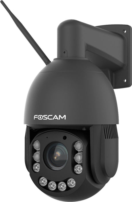 Foscam sd4h beveiligingscamera - buitencamera - 2k - nachtzicht 200m - ptz - dual-band - wifi - 4mp - zwart
