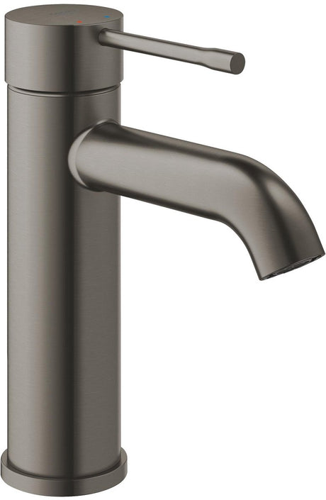 Grohe essence new wastafelkraan - lage uitloop - hard graphite geborsteld (mat antraciet)