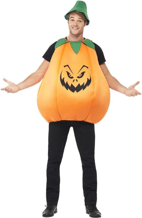 Vegaoo verkleedkostuum pompoen voor volwassenen halloween pak - verkleedkleding - one size