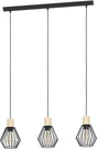 Eglo palmorla - hanglamp - e27 - 76 cm - zwart bruin