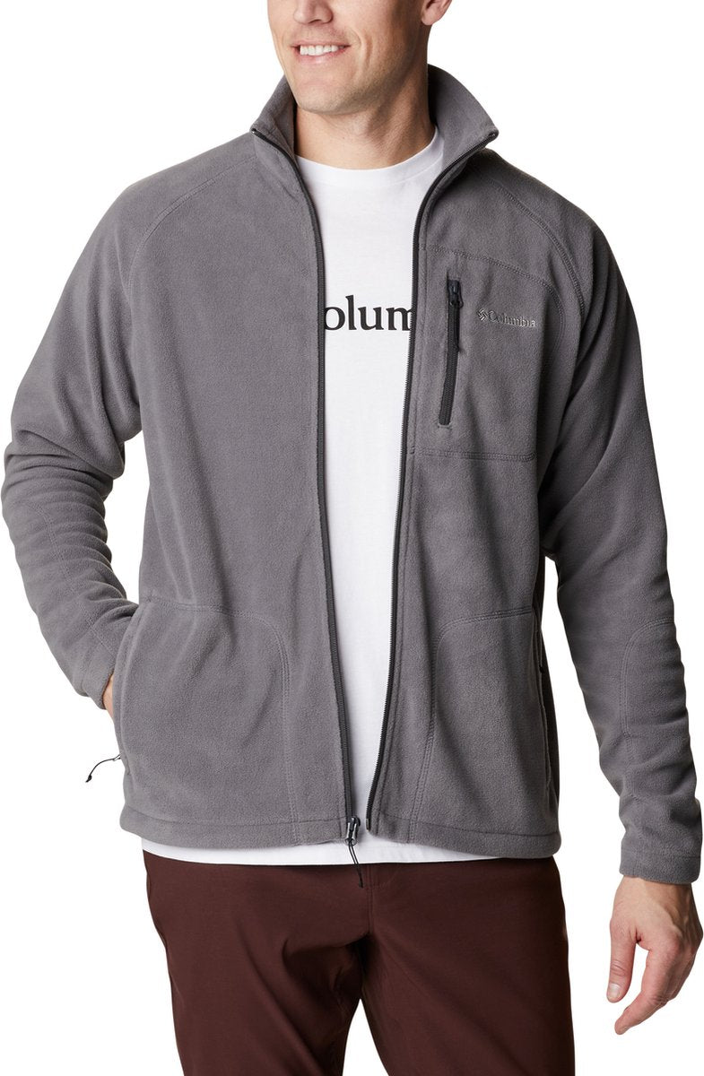 Columbia fast trek ii vest heren met rits - fleece vest heren - outdoorvest - grijs - maat s