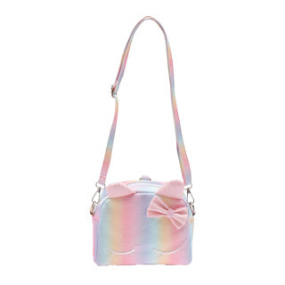 No brand unicorn schoudertas multikleur rainbow | 6 stuks