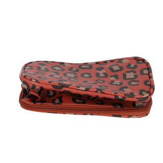 No brand make up tas wildlife leopard print | 6 stuks