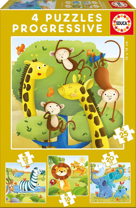 Educa puzzel - 4 progressieve puzzels