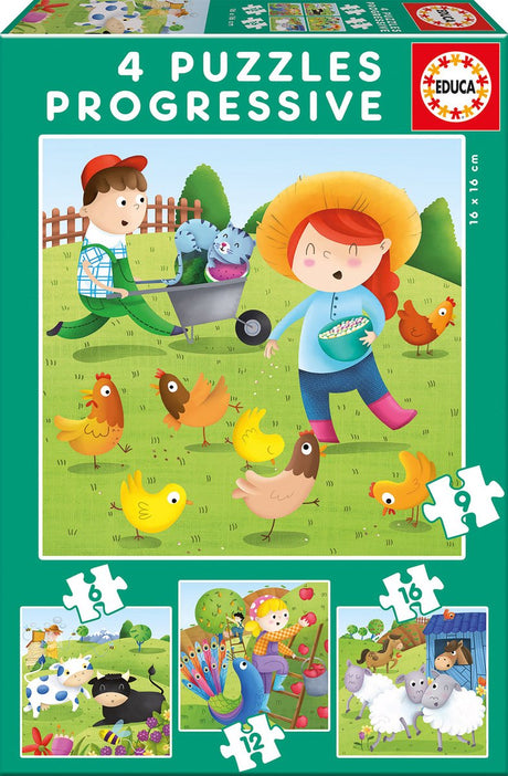 Educa puzzel - 4 progressieve puzzels