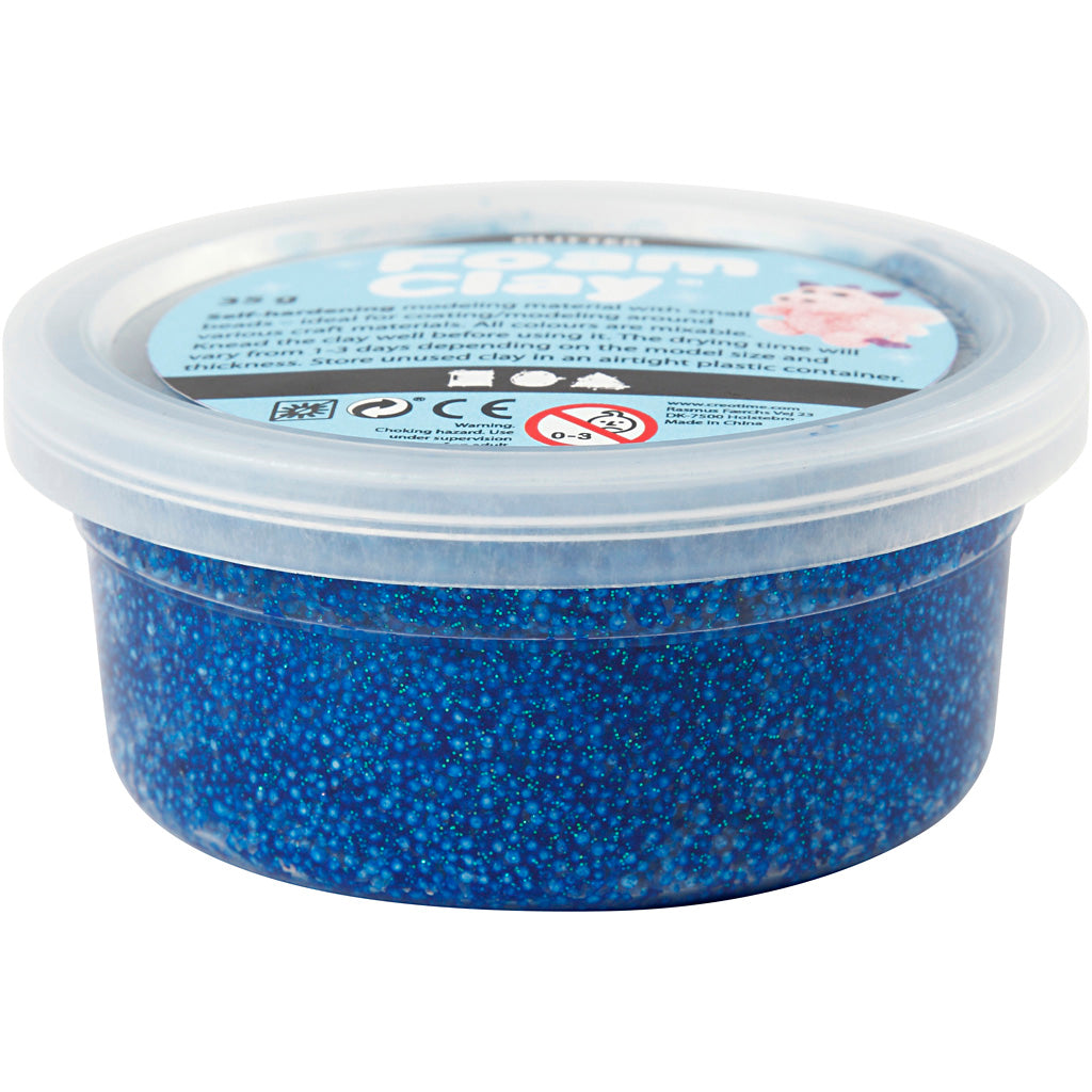 Creativ company https: www.cchobby.nl foam-clayr-glitter-blauw-35-gr-1-doosje